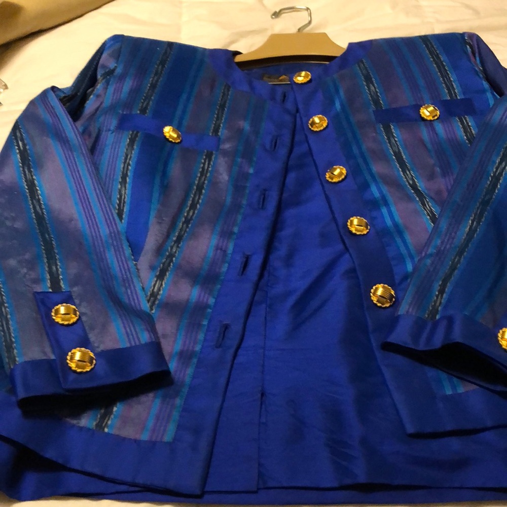 Thai silk suit.